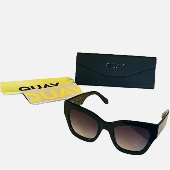 NWOT Quay Sunglasses NWOT See Note - QUAY Nightfall Flat Top Shield Sunglasses  main image 2